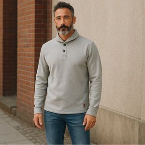 G.H. Bass & Co. Men’s Heather Gray Pullover Sweater | Size L/G